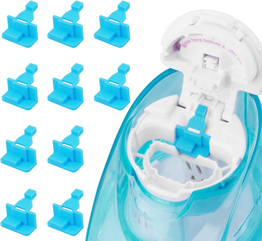 Silicone Saltwater Pods Refills Zubehör Kompatibel mit Navage Nasal Care - Sparen Sie Saltwater Pods für einfachen Betrieb (10 Pack-Blue)