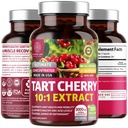 N1N Premium Tart Cherry Extract Kapseln, 200 Veg Caps, 3000 mg, Leistungsstarkes Antioxidans, Joint Health and Mobility, Non-GMO, Gluten Free, 200 Veggie Caps