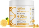 Magnesiumoxid-Gummien für Männer und Frauen, leicht absorbierte Magnesium-Gummi-Ergänzung für Muskel-, Knochen- und Herzunterstützung, Magnesium Complex Supplement 400mg