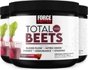 FORCE FACTOR Total Beets Superfood Beet Root Powder 3-Pack, Nitrate zur Unterstützung von Zirkulation, Blutfluss, Stickstoffmonoxid, Energie, Ausdauer, Stamina, Herz-Kreislauf-Ergänzung, 90 Portionen