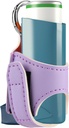 Beautyflier Asthma Inhaler Halter PU Leder Travel Handy Halter für Erwachsene und Kinder, Inhaler Nicht enthalten