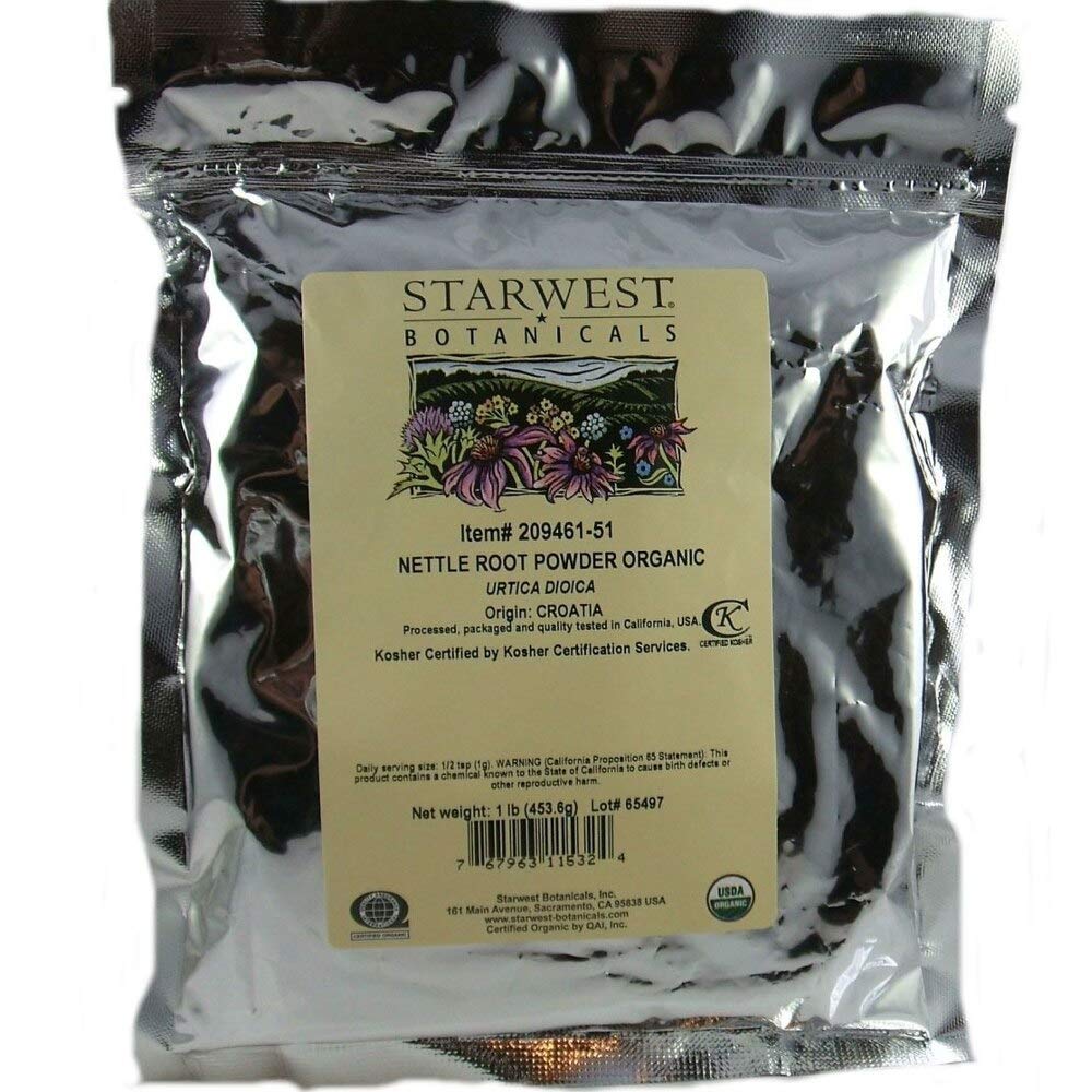 Poudre de racine de lait biologique - Urtica Dioica, 1 lb, (Starwest Botanicals)