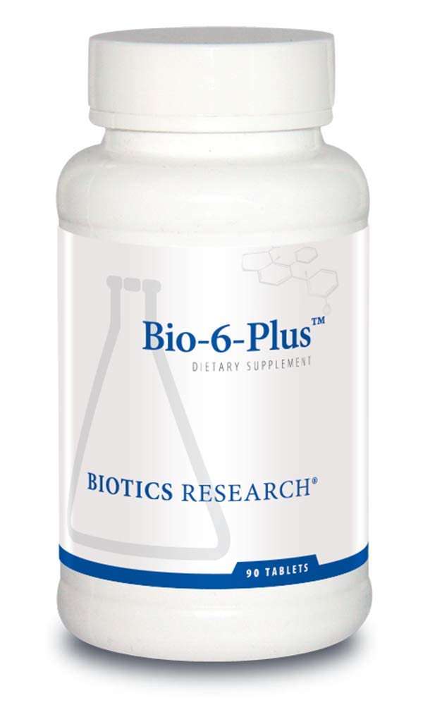 Biotics Research Bio 6 Plus Verdauungsunterstützung, unterstützt Pankreasfunktion, 50.000 NF-Einheiten Amylase, 9.300 NF-Einheiten Lipase, 50.000 NF-Einheiten Protease, Pankreas- und Verdauungsenzyme 90 Tabletten