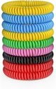 12 Pack Moskito Armbänder, Moskito-Bands für Erwachsene und Kinder mit Individuell Wrapped &amp; DEET Kostenlose, natürliche und wasserdichte Armbänder Citronella Armbänder für Camping Wandern