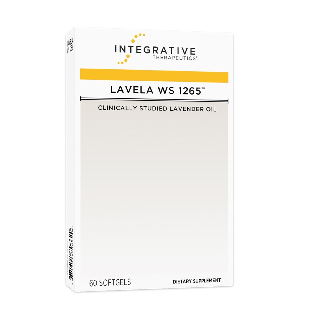 Integrative Therapie Lavela WS 1265 - Lavender Essential Oil Supplement for Sleep & Stress Support* - Dairy-Free - 60 Softgels (60 Servietten)
