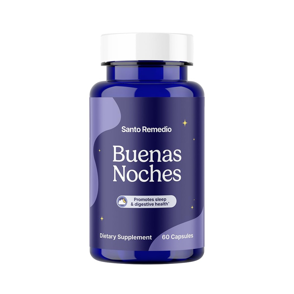 Santo Remedio Buenas Noches, fördert Schlaf, unterstützt Verdauungsgesundheit, Enthält Zylaria®, DE111® (Probiotics), Melatonin