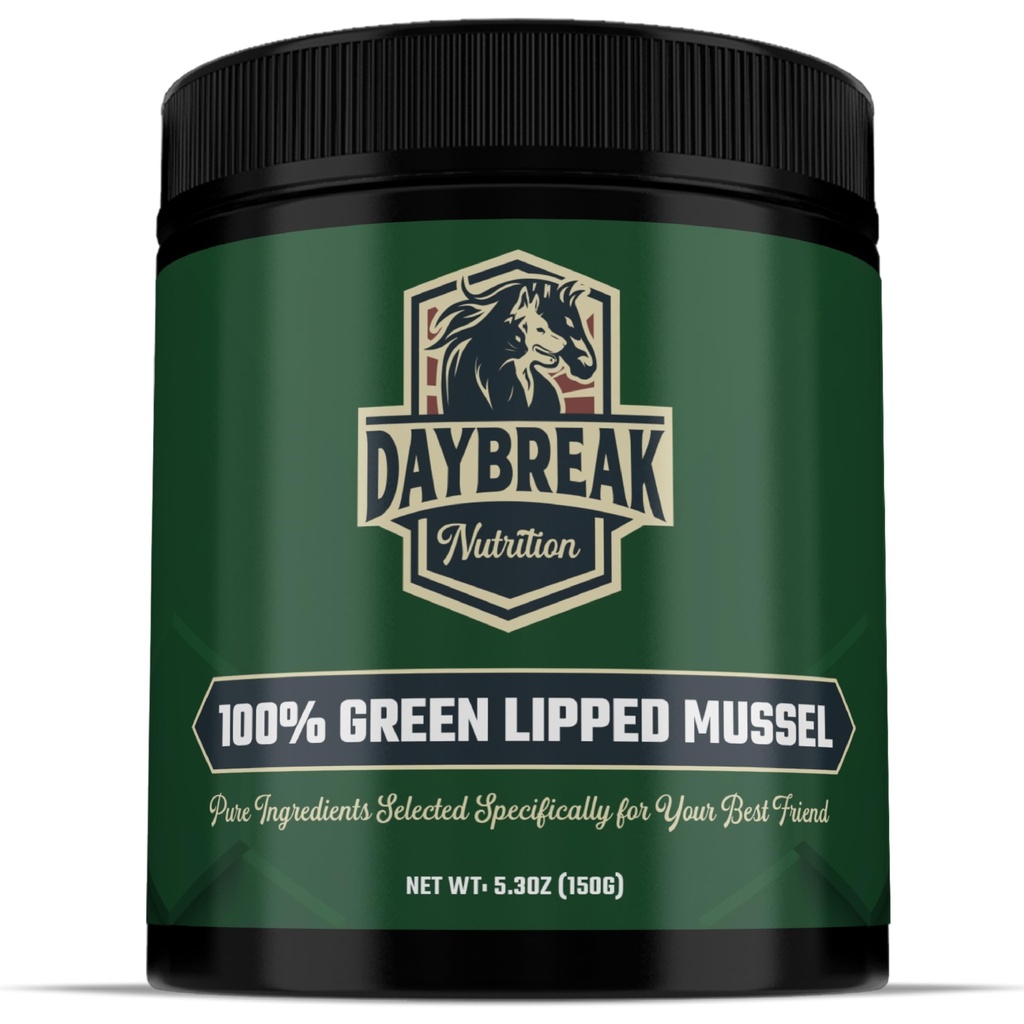 Poudre de moules lipées vert pur pour chiens et chats - 100% de moules lipées vert Nouvelle-Zélande - Supplément anti-inflammatoire et vitamines pour aider votre animal à traiter l'arthrite, soulagement de la douleur articulaire - 150 grammes