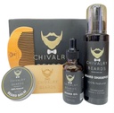 Bart Growth Kit - Bart Wachstumsöl - Bart Shampoo - Sandalwood Comb - Boar Brush, Bartbalsam - Natural - Feuchtigkeitsspendend - Grooming- Defrizzing