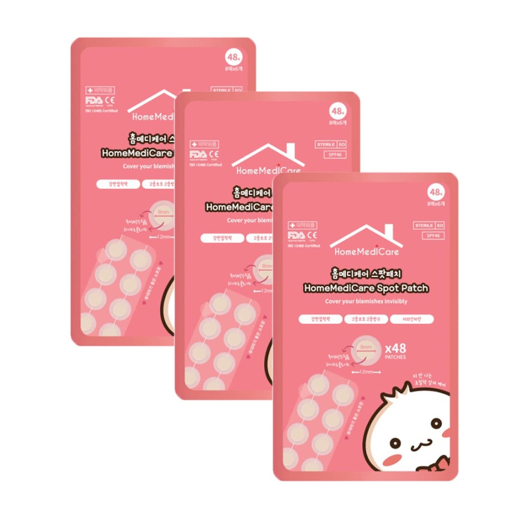 Spot Bean Homemedicare Acne Korean Pimple Spot Heilung Patch Absoring Hydrokolloid Acne Pimple Patch SPF46 (144 Patches) Cover Blemish & Zits