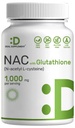 DEAL SUPPLEMENT NAC Supplement (N-Acetyl Cystein) 1000mg Pro Servieren mit reduziertem Glutathion, 240 Kapseln – Antioxidans Unterstützung für Immungesundheit, Lung, & Liver Funktion
