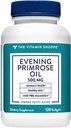 The Vitamin Shoppe Evening Primrose Oil 500MG, Natural Source of GLA (Gammia Linolenic Acid), Supplement for Women's Health & Hormonal Balance (120 Softgels)