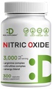 Stickstoffmonoxid-Booster 3.000mg pro Servierung, 300 Kapseln – 12 in 1 Stickstoffmonoxid-Ergänzung – Argininin & Citrulline-Komplex mit Energiemischung – Marshmallow Root – fördert Nährstofffluss zu Muskeln und Körper