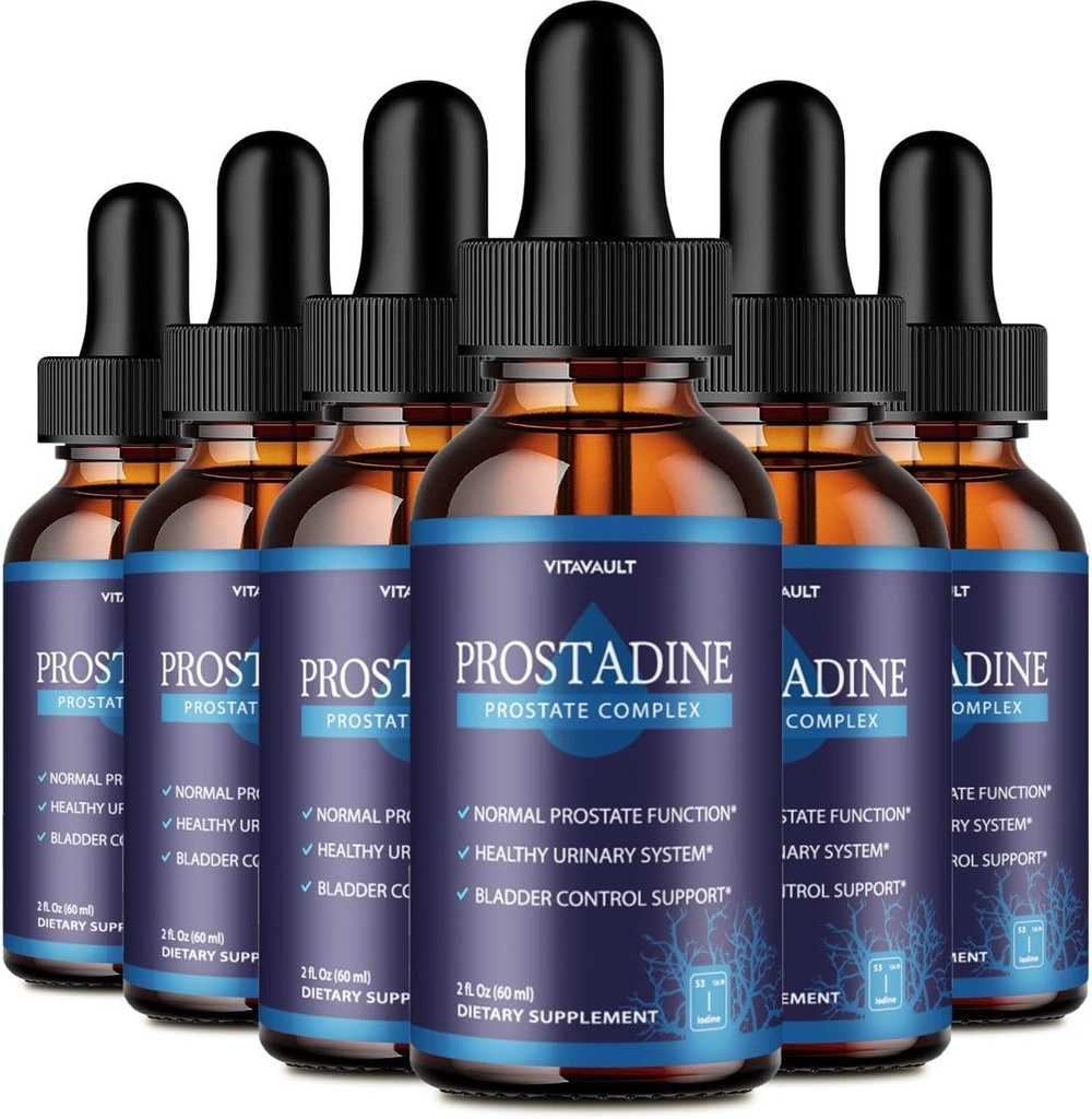 Prostadine, Potent Prostate Support Liquid Drops, Highly-Rated Prostadine für Gesamtprostata Wellness, Easy-to-Use Dropper Form (6 Pack)