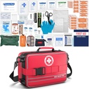 Umfassende Erste-Hilfe-Kits- Erweiterte Trauma-Kits mit markierten Komponenten, große Emergencies Medizinische Kits für Auto, Home, Camping und Outdoor Emergencies -324Piece-Set
