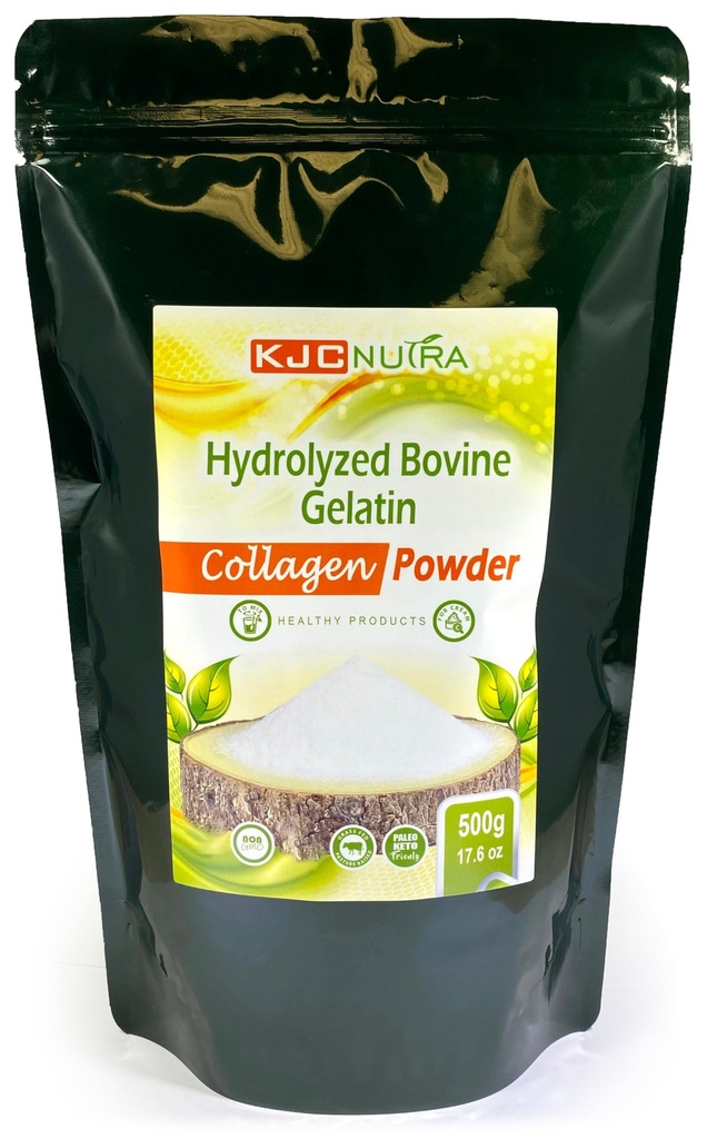 Collagen Powder Hydrolyzed 500g (17,6 oz) Gras FED, Weide Raised.