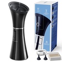 Upgrade-Ear Wax-Entfernung mit Ein-Piece-Waste-Tank, Safe Cleaner mit Wassertemperatur-Sensor, Effektive Ohr Bewässerung Kit & USB-A zu C-Kabel, IPX7, Schwarz