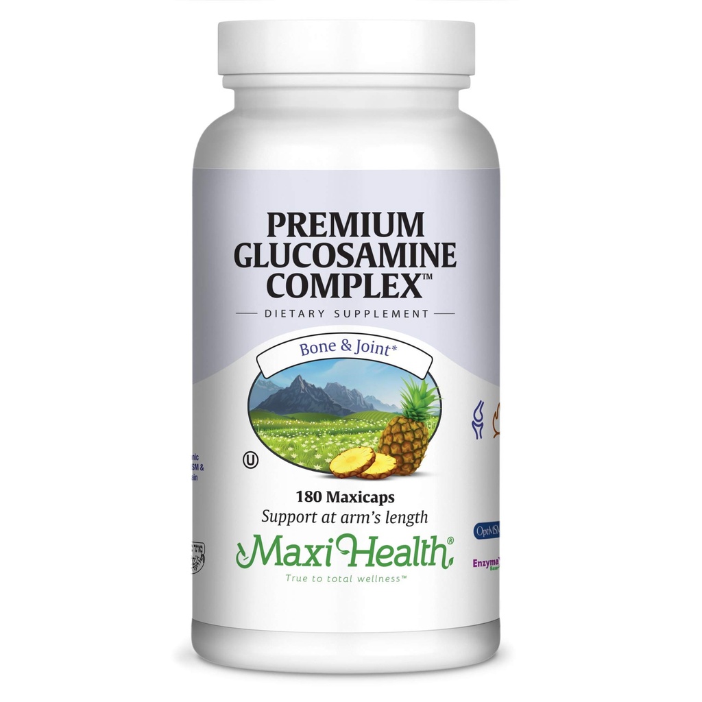 Glucosamine MSM et acide hyaluronique avec supplément de bromelain – Supplément de soutien conjoint pour les femmes et les hommes avec enzymes et acide hyaluronique – pour le cartilage, la santé conjointe et la flexibilité – 180 Compte