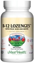 Maxi Health Vitamin B12 Lozenges mit Folsäure und Biotin - Sublingual B12 Vitamine Erdbeeren Geschmack - Vegetarisch Kosher B 12 Vitamin für Rote Blutzellenproduktion und Energie (360 Zähler)