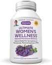 ANDREW LESSMAN Ultimate Women’s Wellness 360 Capsules - Natürlich hält Menopause Symptome, PMS, Perimenopause mit Soy Isoflavones, EGCG, Cranberry, Indole-3-Carbinol. Einfach zu Swallow Kapseln
