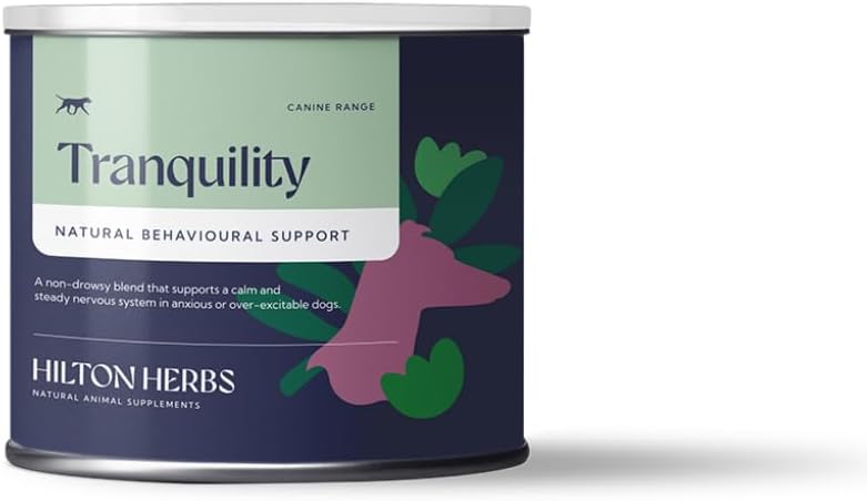Hilton Herbs Canine Tranquility Supplement für Angst/Nerves/Stress bei Hunden, 4.4 Unze Tub