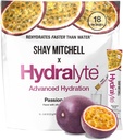 Hydralyte Shay Mitchell Elektrolyt-Pulver-Packets, Low Sugar Rapid Rehydration, Hydration-Pulver für Hitze, Reisen, Übung und Bachelorette-Parteien (Passionsfrucht)