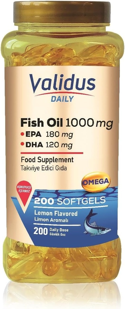 VALIDUS quotidien Omega-3 1000 mg 200 Softgel