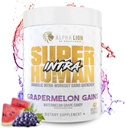 ALPHA LION Superhuman Intra Workout Pulver für Männer & Frauen, Aminosäuren Getränk, Muskel-Recovery-Ergänzung, BCAA Pulver, Elektrolyte & Hydration Mix (42 Servierungen, Wassermelone Grape Candy Flavor)
