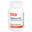 Rugby Nephro-Vite Comprimés complexes de vitamine B et C - Supplément alimentaire - 100 Compte (1 paquet)