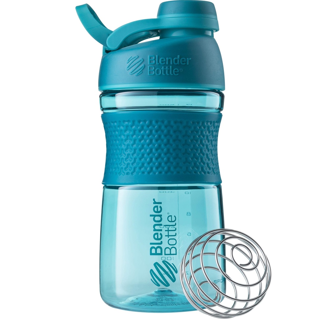 Bouteilles de mélange 20 oz SportMixer Protein Shaker Bouteilles avec mélangeurBall Wire Whisk, Rose et Teal