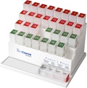 Medcenter Mensuel Pill Box Organisateur, 4 fois par jour, 31 grands cas quotidiens de pilules avec des compartiments pour les vitamines, suppléments, médicaments, 31 jours Pill Organisateur
