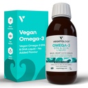 Vegan Omega 3 Liquide, de Microalgues, 800mg de DHA de l'EPA, avec la vitamine D3, soutient la santé du coeur, du cerveau et des yeux, huile de poisson naturelle alternative, Royaume-Uni Fabriqué, Sans saveur