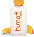 Huma Plus (Doppelelektrolyte) - Chia Energy Gel, Orange Mango, 24 Gele - Stomach Friendly, Real Food Energy Gels