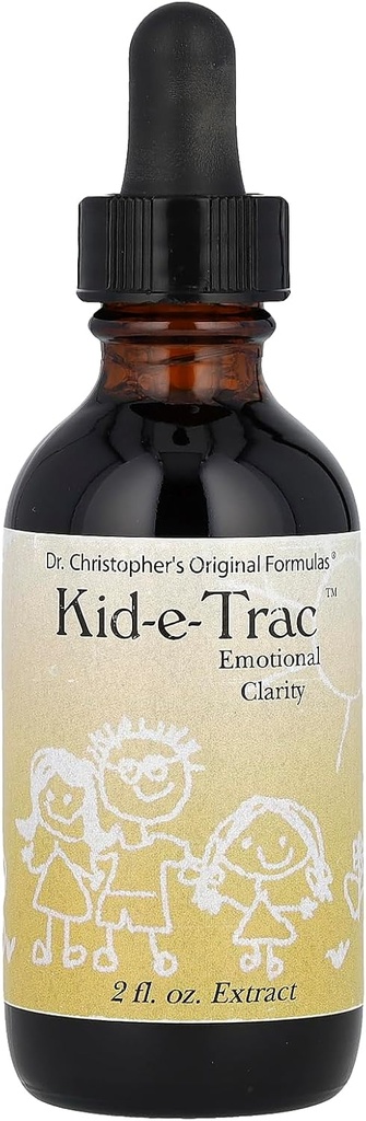 Christophers Original-Formeln Bio Kid-e-Trac Extrakt Flüssigkeit, Alkoholfreie Kinder-Formel, unterstützt Mental & Emotional Klarheit, Gehirnfunktion & Calming, 2 Unzen