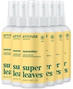 ATTITUDE Handzerstäuber Spray für Erwachsene und Kinder, Expertengruppe Verified, Kills Bacteria and Germs, Vegan, Zitronenblätter, 3.38 Fl Oz (Spray Bottle) (Pack mit 6)