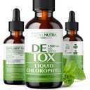 Chlorophylle liquide gouttes 50mg: Vegan Chlorophylle gouttes liquides pour l'énergie naturelle Boost, Immune support, Détox corporel pour soins de la peau, Déodorant interne.