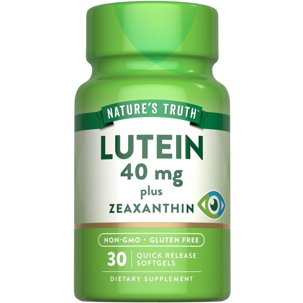 La vérité de la nature Lutéine et Zeaxanthine Supplément de 40mg de softgels