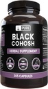 Ingrédients originaux purs Cohosh Noir (365 Capsules) Pas de Magnésium ou de Rice Fillers, Toujours Pure, Verified Lab