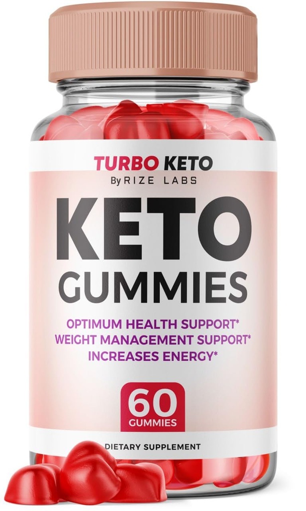 rize labs - Turbo Keto ACV Gummis für Advanced Weight Loss mit Apple Cider Essig, Beilage hilft, Belly Fat zu reduzieren, für Extra Strength (60 Gummis)