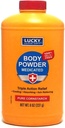 Lucky Super weiche medizinische Körperpulver, 8-oz., Beruhigt Itch, kühlt Haut, absorbiert Feuchtigkeit, Dries Oozing von Gift Ivy, Eiche, Sumac