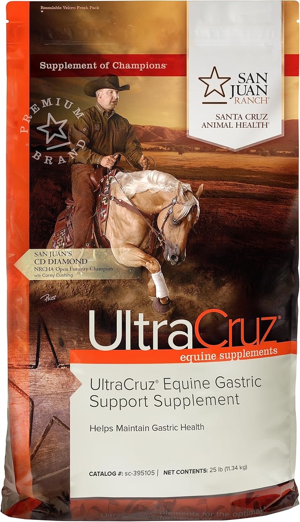 UltraCruz® Equine Magenunterstützungsergänzung für Pferde, 25 lb