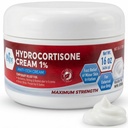 MED Pride 1% Hydrocortisone crème vrac 16 Oz force maximale démangeaisons soulagement pour l'eczéma, dermatite, rasées, morses de Mosquito