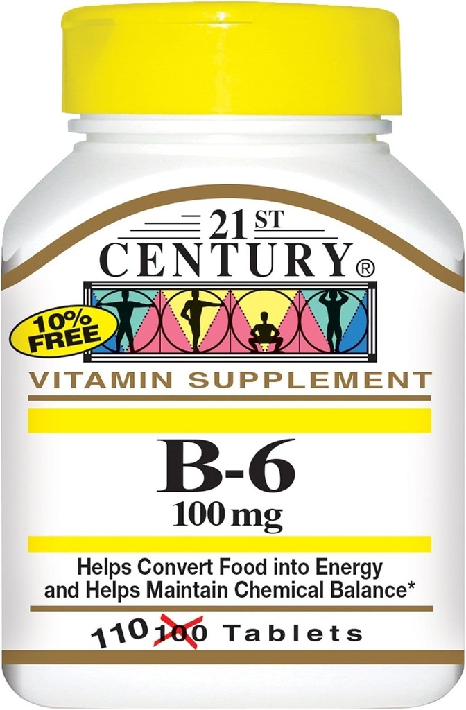 21st Century B-6 100 mg - 110 Tabletten, Packung von 6