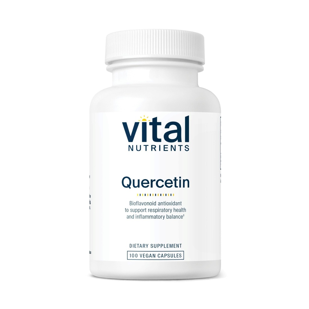 Éléments nutritifs vitaux Quercetin de végétalien Quercetin supplément avec des bioflavonoïdes pour le soutien de la fonction sinusale, respiratoire, cardiaque et immunitaire.