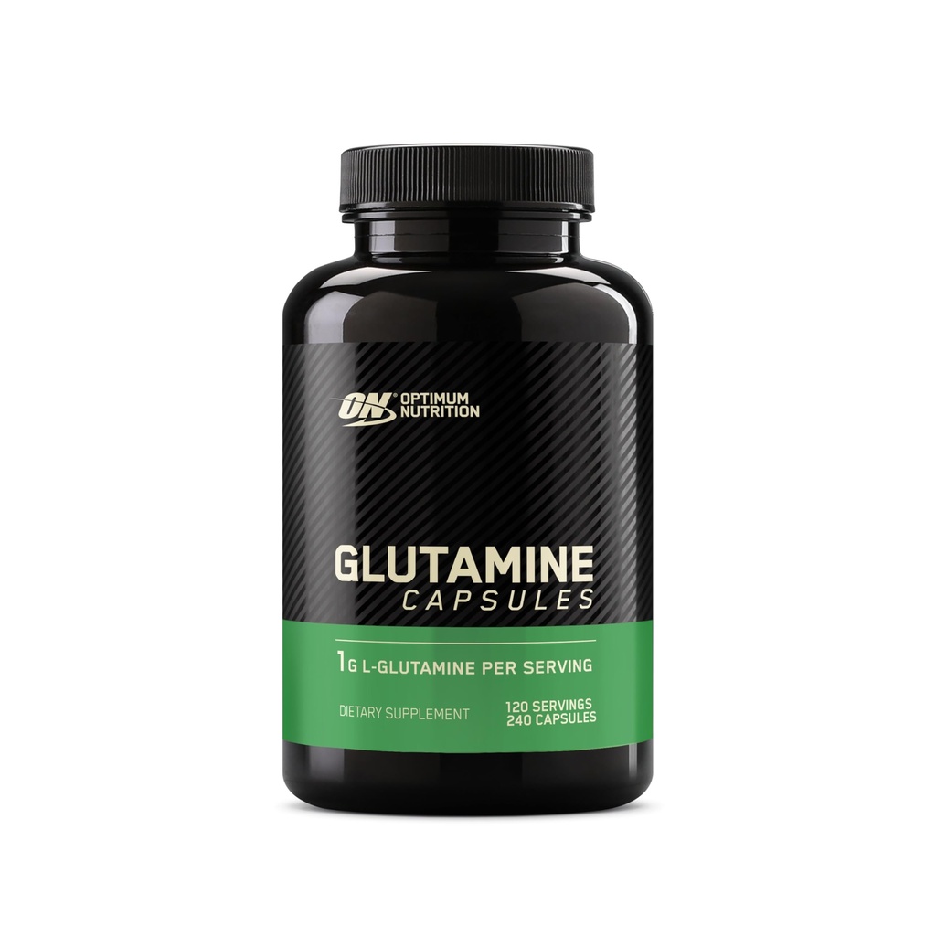 Optimum Nutrition L-Glutamin Muscle Recovery Capsules, 1000mg, 240 Count (Package May Vary)