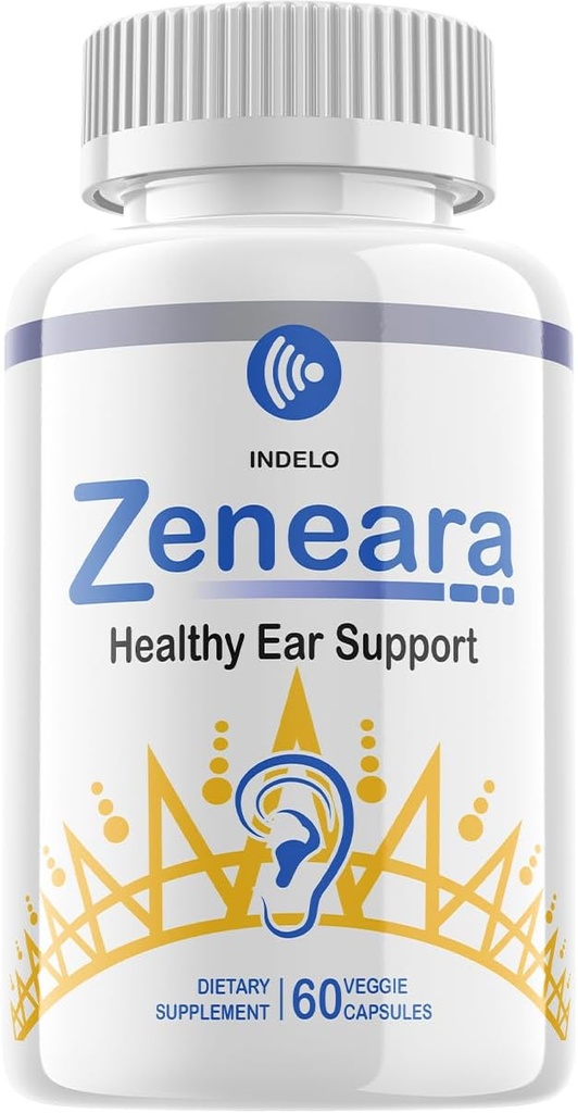Zeneara Healthy Ear Support Supplément, Zeneara Ear Ringing Relief, traitement Zeneara Acouphène, gélules Zeneara de force maximale, formule avancée Zeneara pour les examens de soutien auditif (60 capsules)
