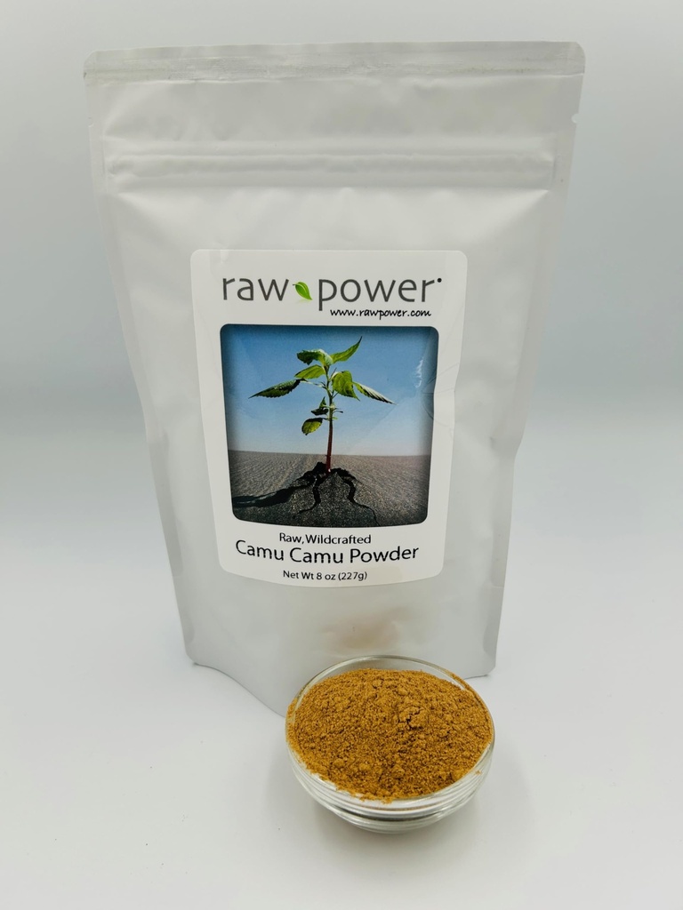 Raw Power Camu Camu Berry Powder, 8 oz (227g), roh, wildcrafted, 100% rein, Non-GMO, Bios