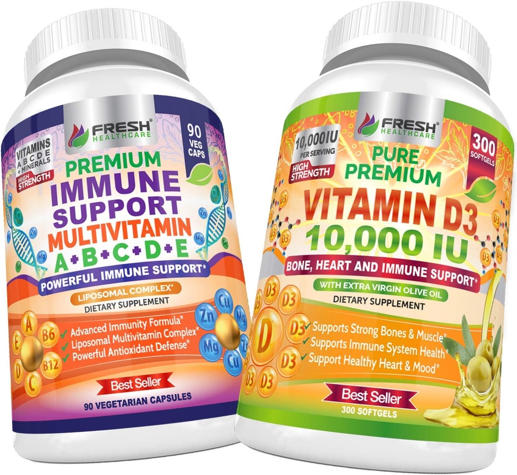 FRESH HEALTHCARE Immun-Multvitamin und Vitamin D3 - Bundle
