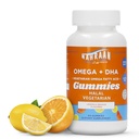 Halal Omega 3 für Erwachsene & Kinder - Omega 3 Vegetarische Gummi mit Zitronen & Orange Flavor - Erwachsene und Kinder Gummi - 60 Count