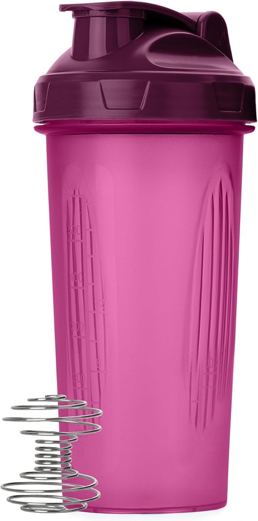 Bouteilles pour mélange de protéines, 28 oz, 1 emballage, pourpre, bouteille pour agitateur de protéines avec boule de fouet, bouteille pour mélangeur