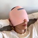 Migräne und Kopfschmerzen Relief Cap – Heiße und kalte Therapie für Migräne, Kopfschmerzen, Stress Relief und mehr – Eine Größe passt am meisten - Pink